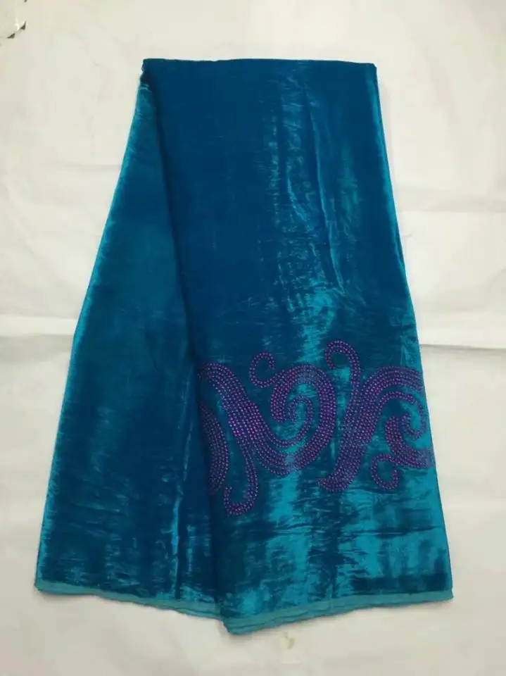 5 Yards/pc Fashionable blue velveteen lace material with rhinestone african soft velvet lace fabric for clothes dressing JV8-2
5 Yards/pc Fashionable blue velveteen lace material with rhinestone african soft velvet lace fabric for clothes dressing JV8-2