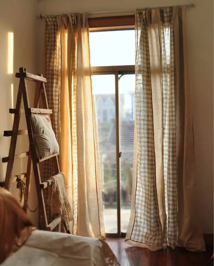 Free shipping Minimalist French Window juxtaposition plaid lace curtain bedroom the finished curtain W 170 cm H 250 cm
Free shipping Minimalist French Window juxtaposition plaid lace curtain bedroom the finished curtain W 170 cm H 250 cm