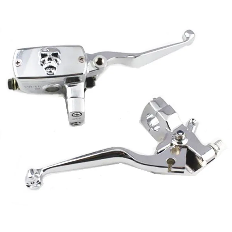 Motorcycle 7/8" 22mm Skull Handlebar Hand Control Reservoir Brake Clutch Levers And 1" 25mm Brake Clutch Levers Universal Bike
Motorcycle 7/8" 22mm Skull Handlebar Hand Control Reservoir Brake Clutch Levers And 1" 25mm Brake Clutch Levers Universal Bike