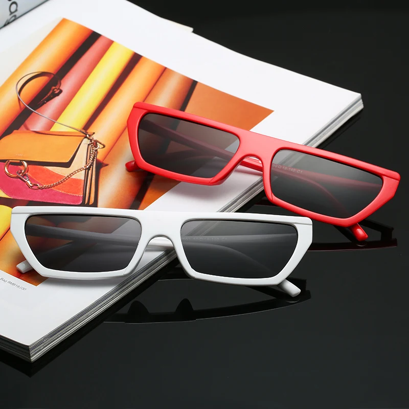Солнцезащитные очки sunglase трапециевидные женские стильные цветные линзы в стиле