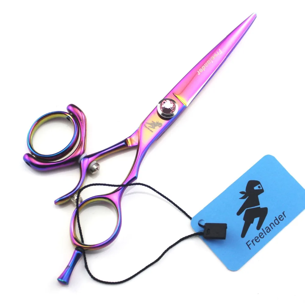 Freelander color plating 6.0 inch 5.5 inch flying shears flat shear 360 degrees rotating handle fashion modeling scissors
Freelander color plating 6.0 inch 5.5 inch flying shears flat shear 360 degrees rotating handle fashion modeling scissors