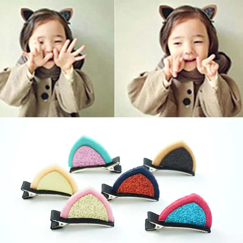 1Pair=2Pcs Girls Lovely Sequins Cat Ears Hair Clips Barrettes for children baby kids Hairpins Hair Accessories
1Pair=2Pcs Girls Lovely Sequins Cat Ears Hair Clips Barrettes for children baby kids Hairpins Hair Accessories