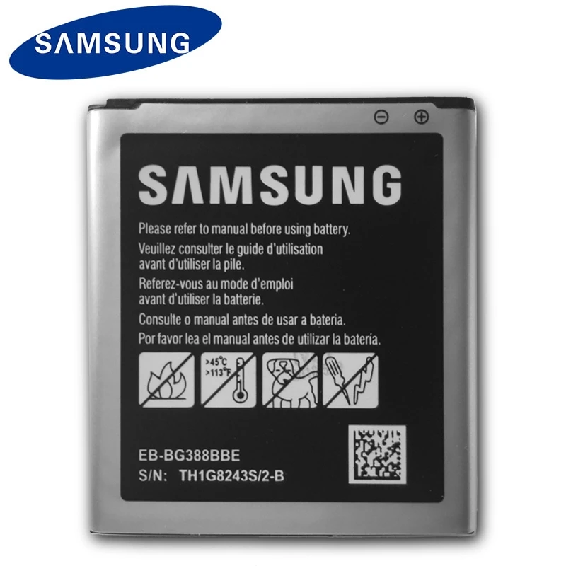 Оригинальный сменный аккумулятор Samsung EB-BG388BBE для Galaxy Xcover 3 G388 Аутентичные батареи