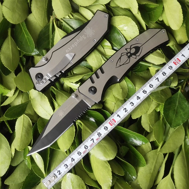 Free shipping Outdoor EDC tool half serrated knife camping survival knife High hardness, sharp Black spider knife
Free shipping Outdoor EDC tool half serrated knife camping survival knife High hardness, sharp Black spider knife