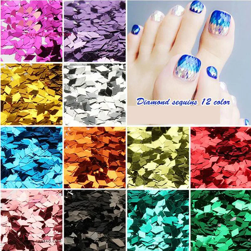 21 Colors Nail Art Diamond Rhombus glitter Silver Red Green Shinny Powder Acrylic Decoration Tools 4g/bag
21 Colors Nail Art Diamond Rhombus glitter Silver Red Green Shinny Powder Acrylic Decoration Tools 4g/bag