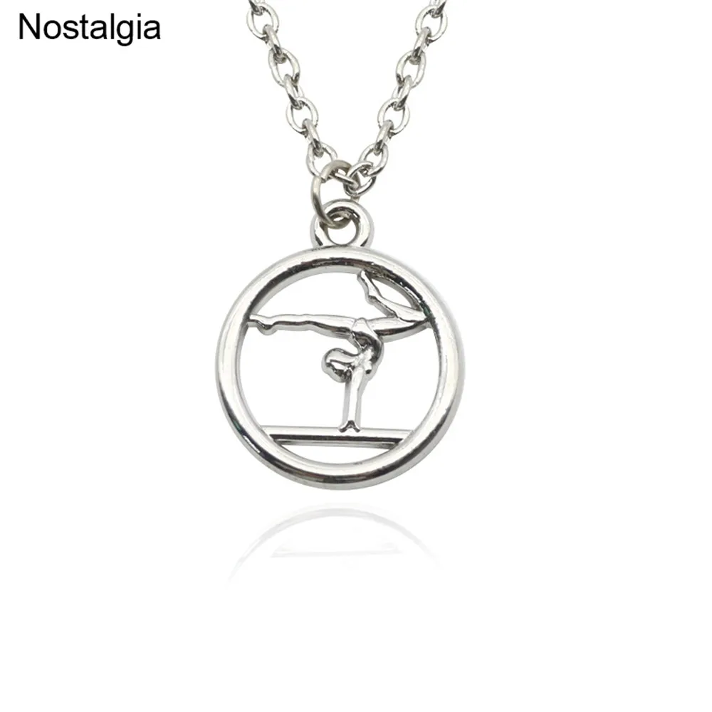 Nostalgia One Piece Gymnast In Circle Pendant Necklace Sports Gymnastics Jewlery For Women Girls
Nostalgia One Piece Gymnast In Circle Pendant Necklace Sports Gymnastics Jewlery For Women Girls