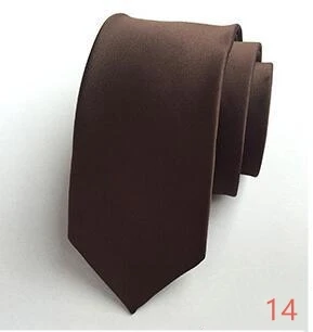 Одноцветный маленький галстук для мужчин Корейская версия 6 см узкая платья