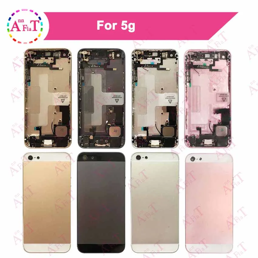 Фото AAA задняя средняя рамка Шасси полная для IPhone 5 5G 5S Корпус в сборе крышка батареи