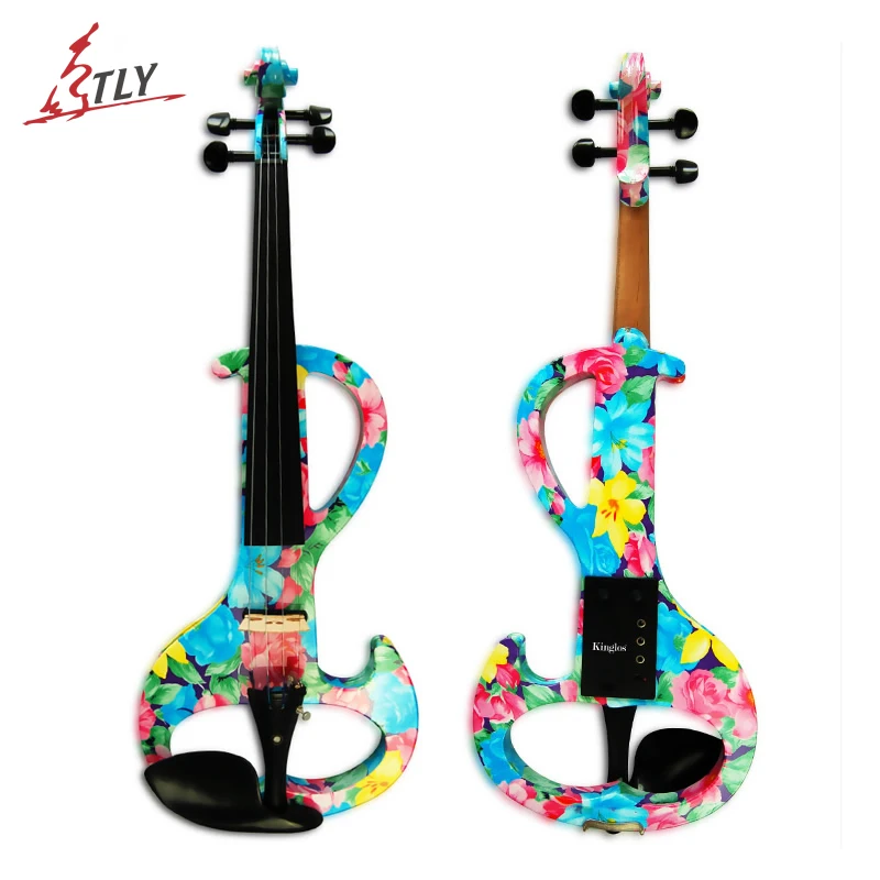Kinglos Intermedia-A Electric Art Violin Colorful Flowers Painted Solid Wood Silent Violin 4/4 Ebony Parts w/ Case Bow Cable
Kinglos Intermedia-A Electric Art Violin Colorful Flowers Painted Solid Wood Silent Violin 4/4 Ebony Parts w/ Case Bow Cable
