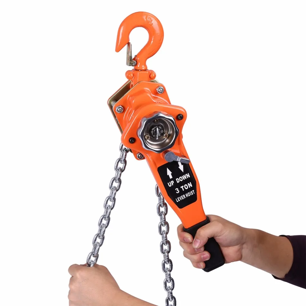 3t/3000kg Chain Manual Block Lift Cranes Chain Block Hoist Ratchet Hoist Ratchet Lever Pulley Lifting 3meters Lifting Tools
3t/3000kg Chain Manual Block Lift Cranes Chain Block Hoist Ratchet Hoist Ratchet Lever Pulley Lifting 3meters Lifting Tools