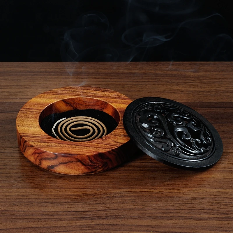PINNY Wood Sandalwood Incense Burner Hollow Antique Incense Holder Wooden Crafts Home Decoration Coil Censer Buddhist
PINNY Wood Sandalwood Incense Burner Hollow Antique Incense Holder Wooden Crafts Home Decoration Coil Censer Buddhist