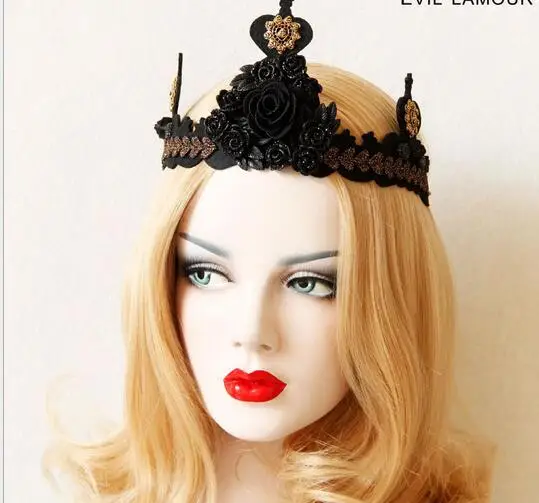 New arrival women's black lace chain with metal hairbands party girl's fashion punk Crown headband hair accessories
New arrival women's black lace chain with metal hairbands party girl's fashion punk Crown headband hair accessories