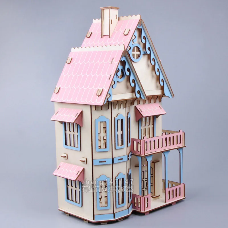 DIY Wood miniature dollhouse girls pretend play toys doll house assembled Educational Mini 3D Stereo puzzle house for children
DIY Wood miniature dollhouse girls pretend play toys doll house assembled Educational Mini 3D Stereo puzzle house for children