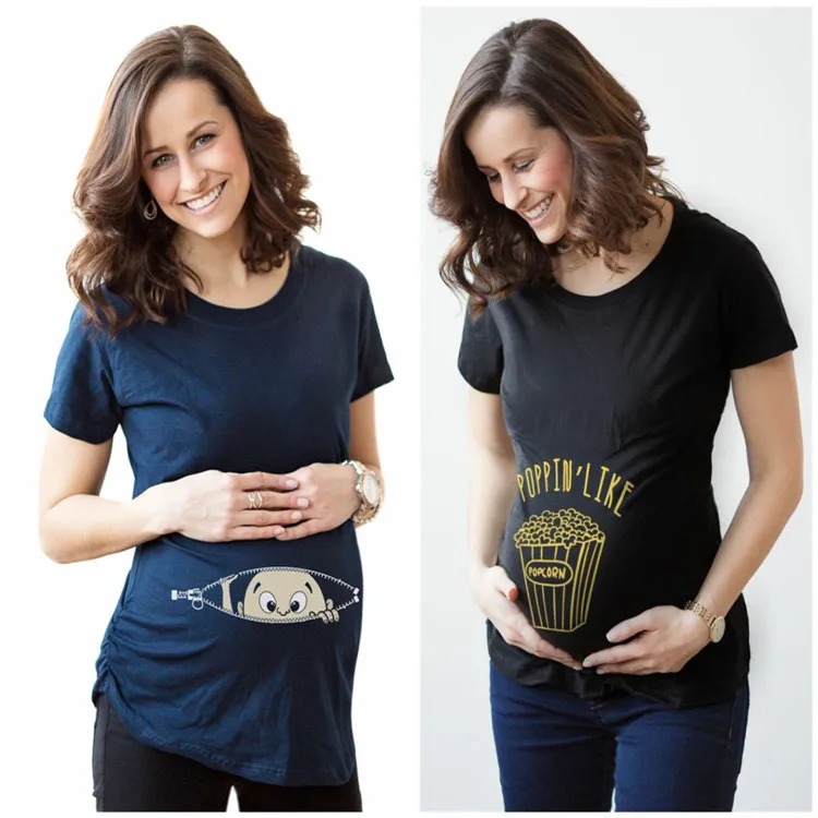 Funny Maternity T-Shirts Blouses Casual Short Sleeve Tops Tees Clothes for Pregnant Women Clothing Plus Size Photography Props
Funny Maternity T-Shirts Blouses Casual Short Sleeve Tops Tees Clothes for Pregnant Women Clothing Plus Size Photography Props