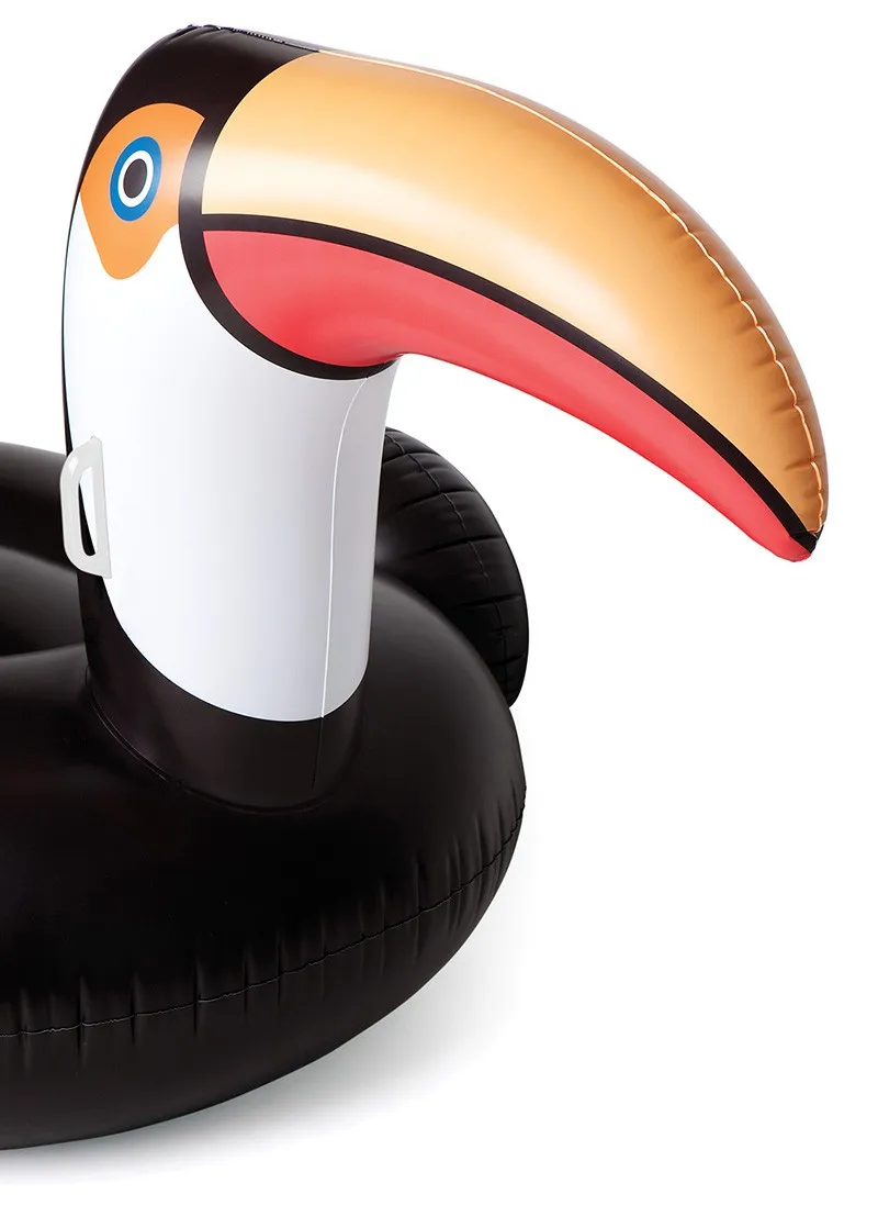 190cm Giant Black Toucan Float Pool Party Toys Ride-on Swimming Ring Air Mattress For Adult Beach Inflatable Tube Lounger boia
190cm Giant Black Toucan Float Pool Party Toys Ride-on Swimming Ring Air Mattress For Adult Beach Inflatable Tube Lounger boia