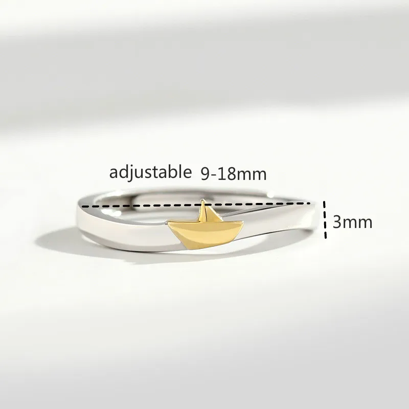 Flyleaf 925 Sterling Silver Boat And Shadow Couple Rings For Women Simple Fashion Fine Jewelry Open Ring Men High Quality
Flyleaf 925 Sterling Silver Boat And Shadow Couple Rings For Women Simple Fashion Fine Jewelry Open Ring Men High Quality