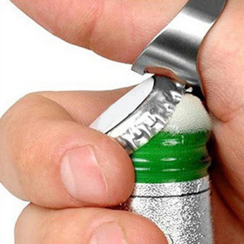 2pcs New Stainless Steel Finger Ring Ring-Shape Beer Bottle Opener For Beer Bar Tool Kitchen Cooking Corkscrew Beer Can Openers
2pcs New Stainless Steel Finger Ring Ring-Shape Beer Bottle Opener For Beer Bar Tool Kitchen Cooking Corkscrew Beer Can Openers