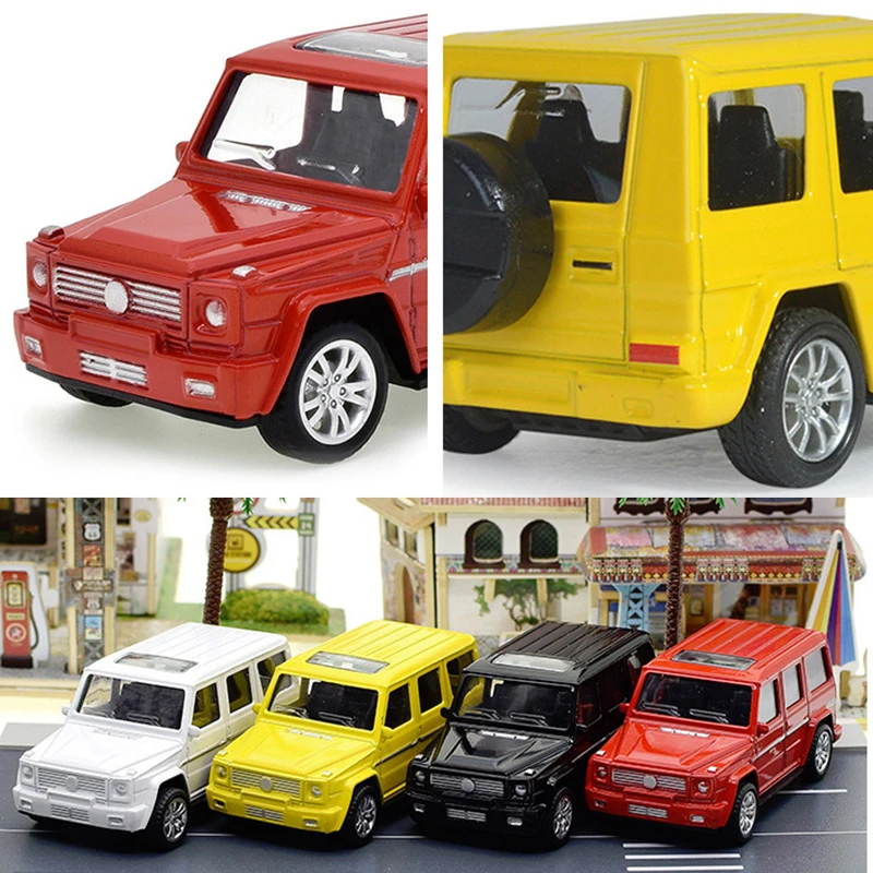 INBEAJYElectric Литые металлические игрушки для детей внедорожник BENZ G55 музыкальный
