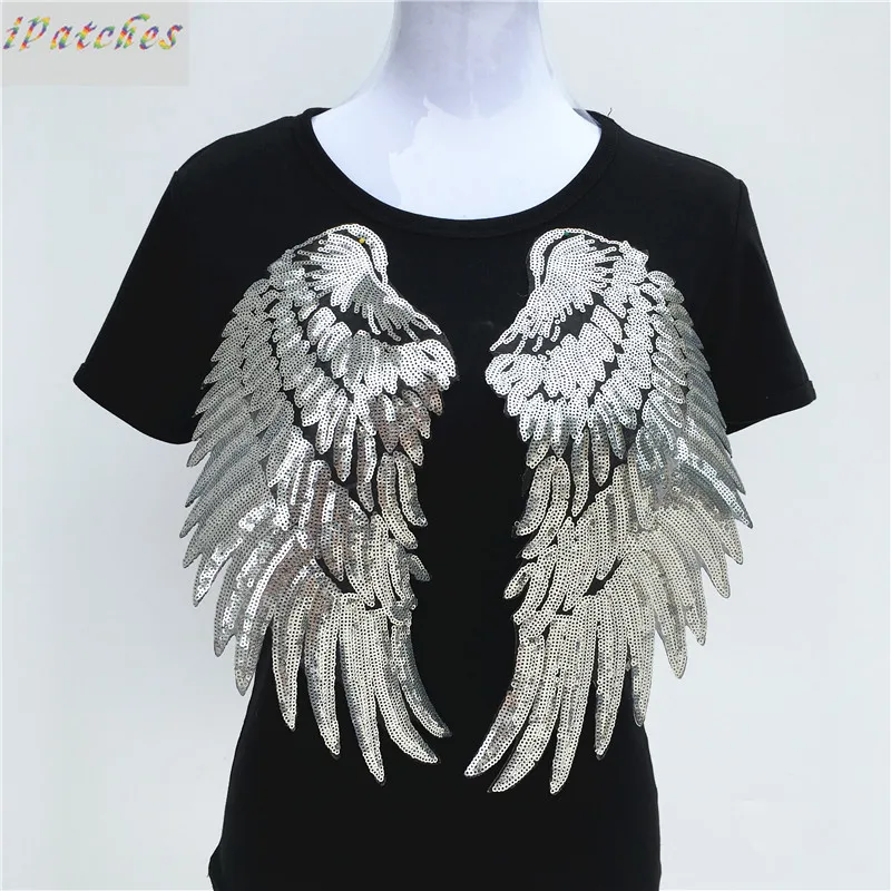 1Pair Sliver Gold Sequined Wings Patch For Clothes Iron-on Embroidered Patch Diy Motif Applique Stickers Garment Accessories
1Pair Sliver Gold Sequined Wings Patch For Clothes Iron-on Embroidered Patch Diy Motif Applique Stickers Garment Accessories