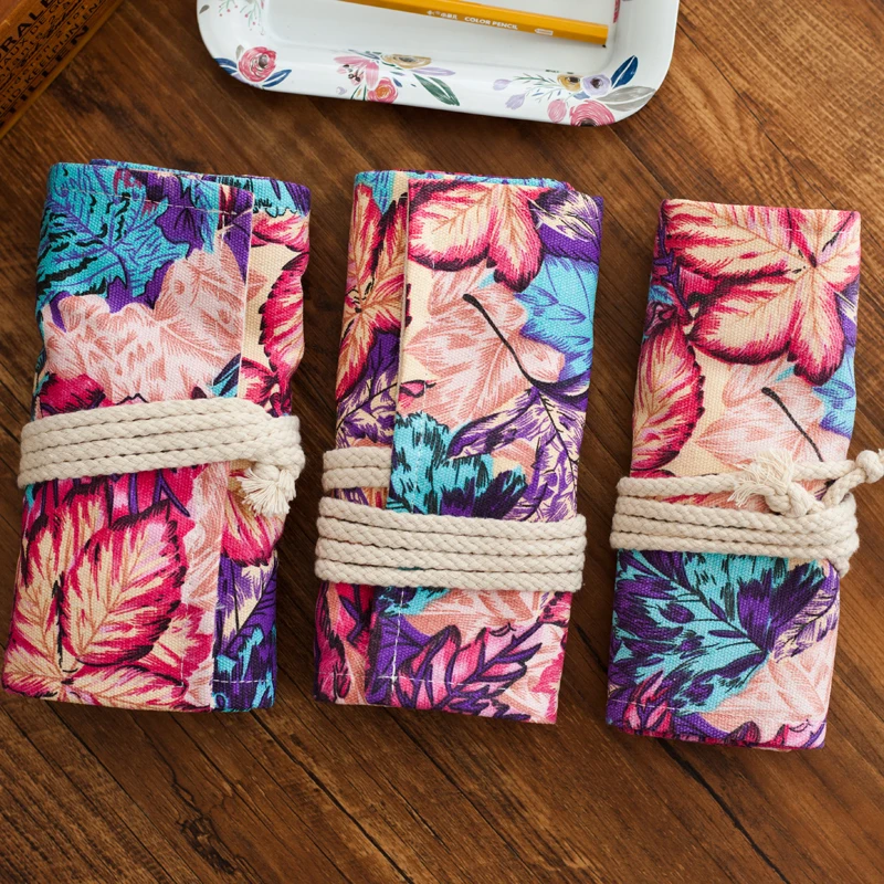 36/48/72 Hole Pencil case Maple leaves canvas Retro Beautiful High-capacity manual Cute Cat Wrap Roll up Pen Bag Stationery Gift
36/48/72 Hole Pencil case Maple leaves canvas Retro Beautiful High-capacity manual Cute Cat Wrap Roll up Pen Bag Stationery Gift