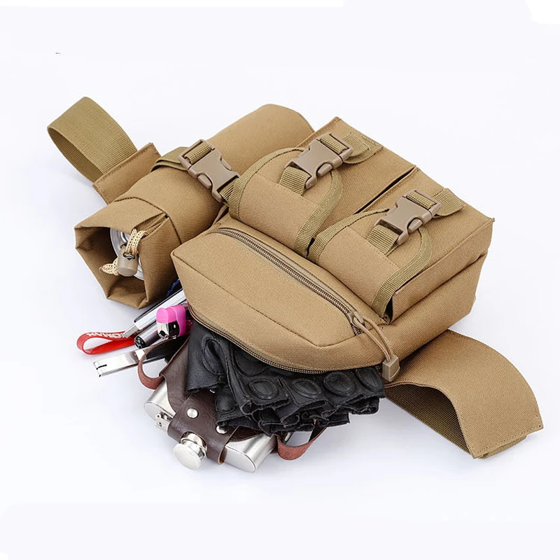 Camouflage Color Work Pockets Professional Tool Bag Belt Pouch Tape Buckle Convenient Military Waist Pack Running Travel | Инструменты