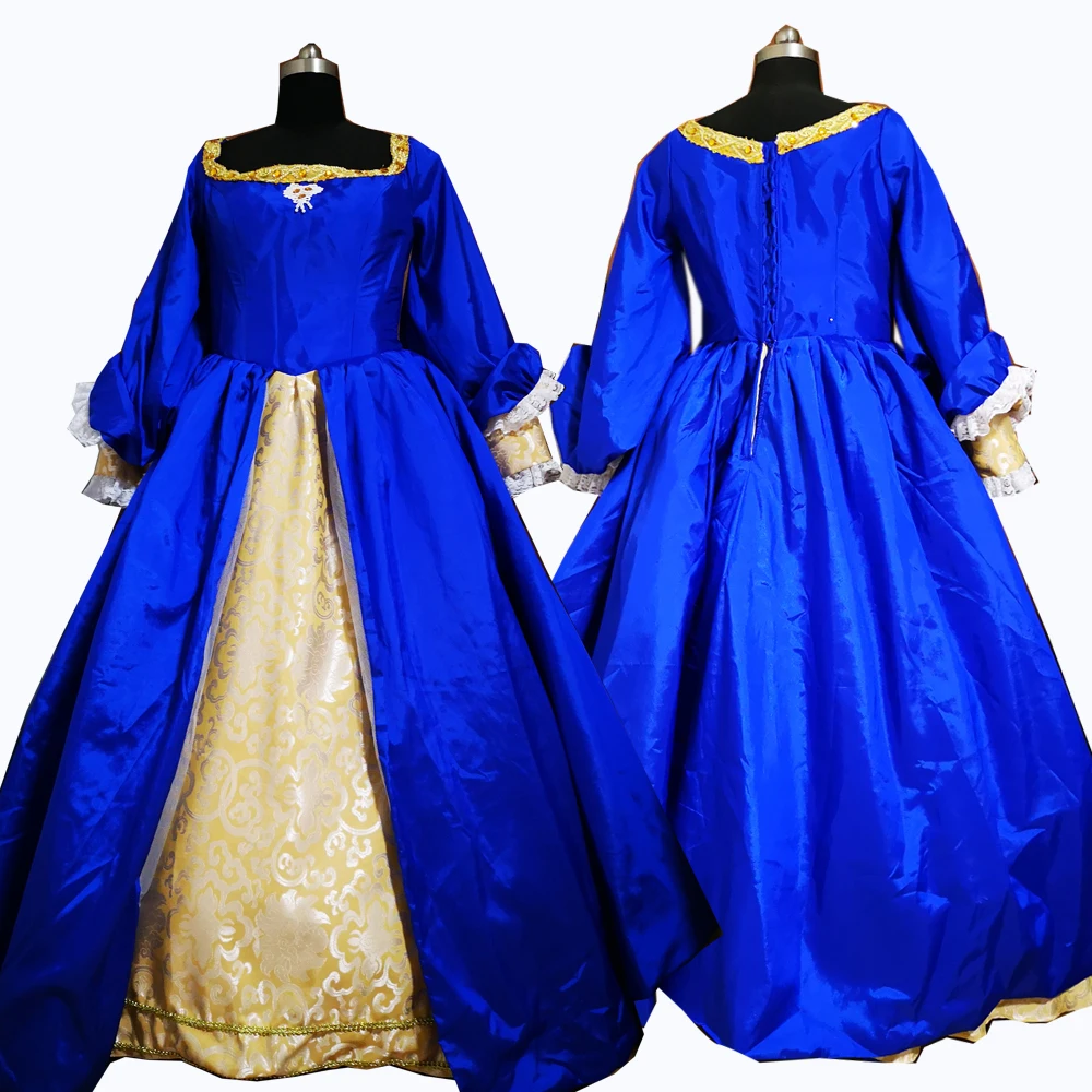 2019 New blue with golden Halloween Cosplay dress Colonial Georgian Renaissance Gothic Historical dress D-258
2019 New blue with golden Halloween Cosplay dress Colonial Georgian Renaissance Gothic Historical dress D-258
