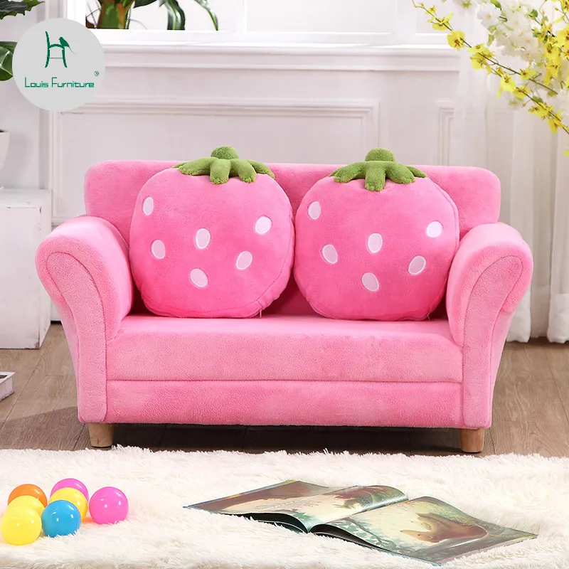 Louis Fashion Children's Sofa Mini Cartoon Strawberry Baby Room Cartoon Double Chair
Louis Fashion Children's Sofa Mini Cartoon Strawberry Baby Room Cartoon Double Chair