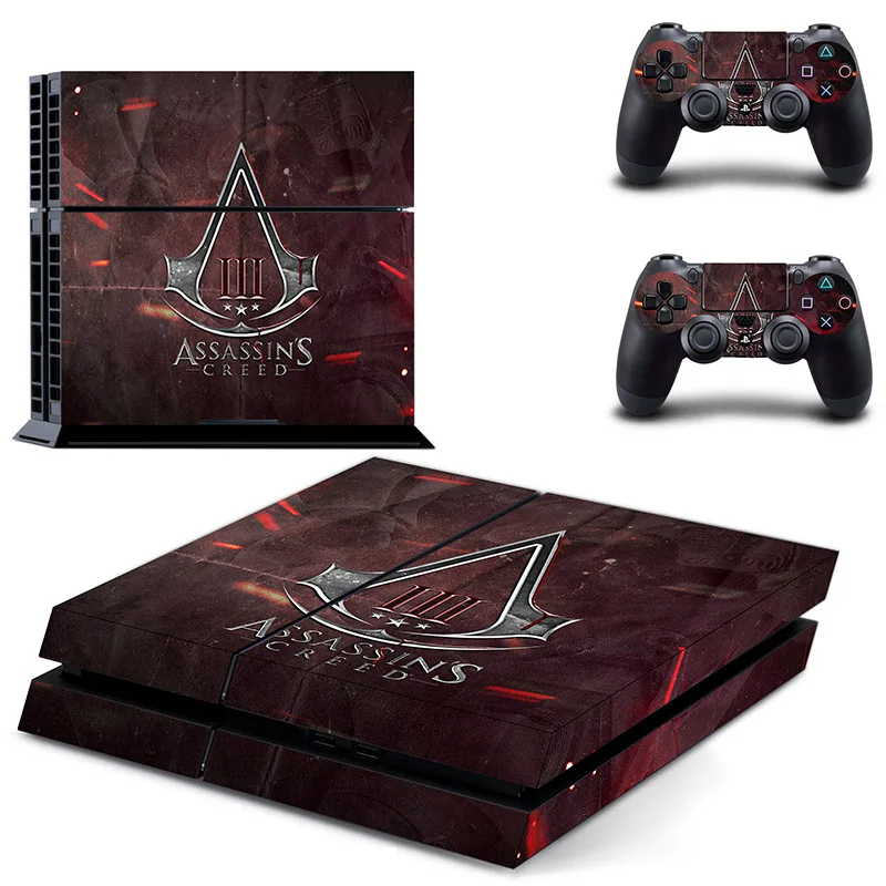 Assassin's Creed Series stickers For Sony ps4 sticker Console and 2 Controllers PS4 Pro Stickers Decal Vinyl | Электроника