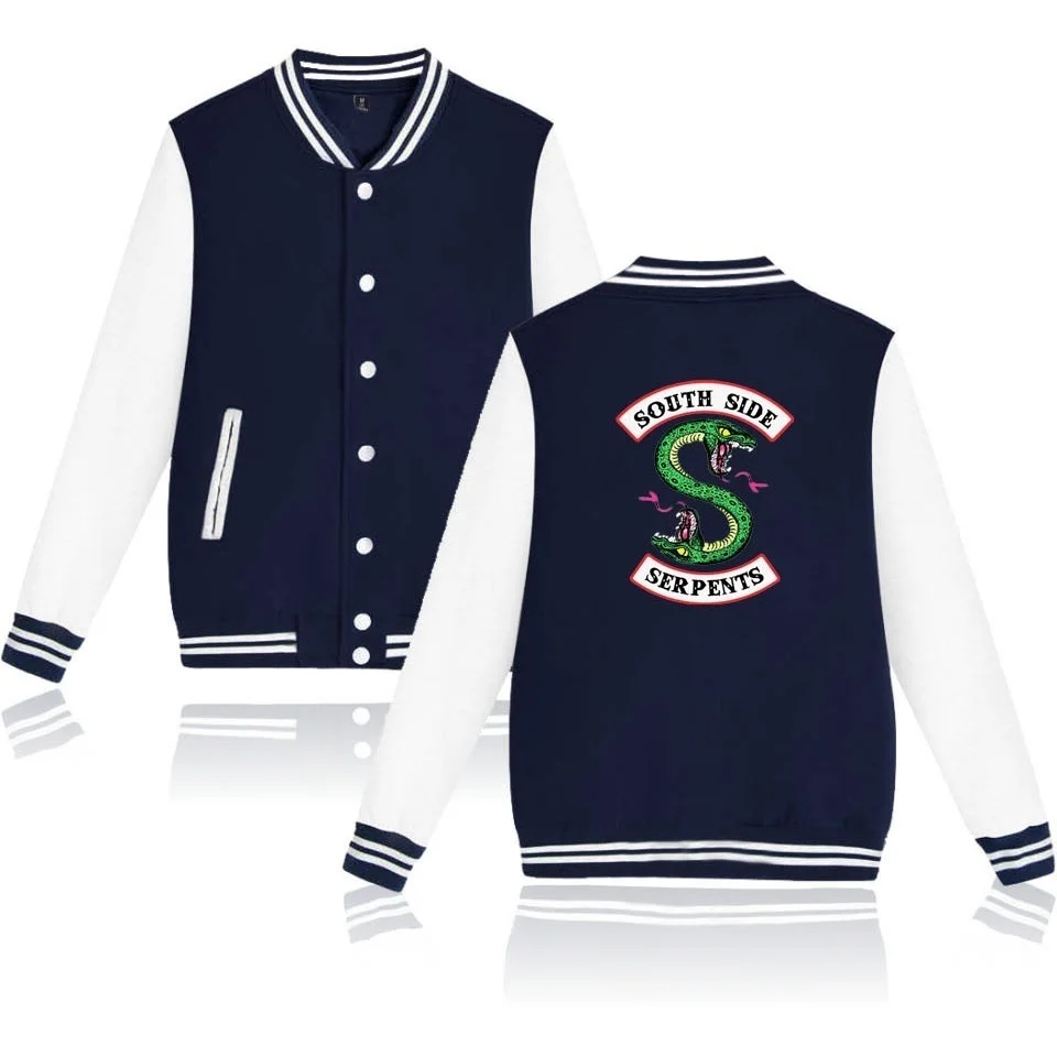 RIVERDALE Jacket Teens RIVERDALE Pattern Printing Jacket Men Women Long Sleeve Casual Sportswear Tops Cotton Baseball Jerseys
RIVERDALE Jacket Teens RIVERDALE Pattern Printing Jacket Men Women Long Sleeve Casual Sportswear Tops Cotton Baseball Jerseys