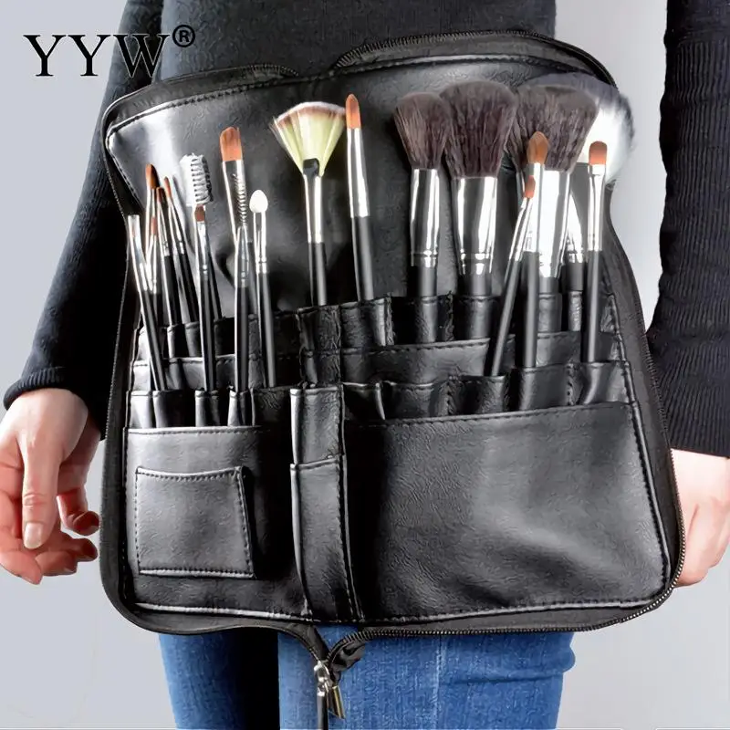 PU Cosmetic Makeup Brush Apron Bag Professional Artist Designer Belt Strap Black Make Up Brush Holder Cosmetic Tool Organizer
PU Cosmetic Makeup Brush Apron Bag Professional Artist Designer Belt Strap Black Make Up Brush Holder Cosmetic Tool Organizer