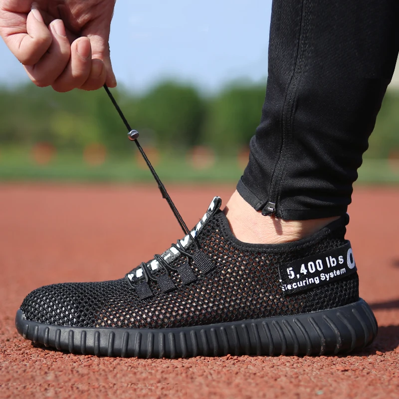Breathable Mesh Work Shoes Black Mens Summer Deodorant Lightweight Soft-bottomed Steel Toe Puncture-proof Male Safety Work Shoes
Breathable Mesh Work Shoes Black Mens Summer Deodorant Lightweight Soft-bottomed Steel Toe Puncture-proof Male Safety Work Shoes