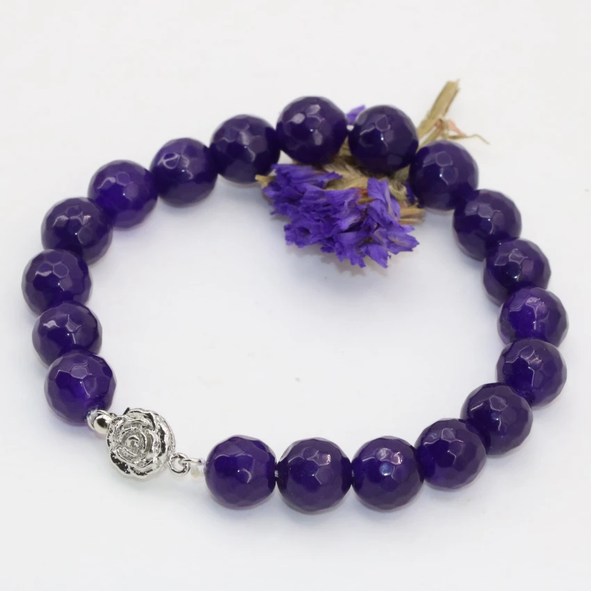 Factory outlet 10mm fashion women bracelets purple faceted round jades chalcedony natural stone beads jewelry making 8inch B2708
Factory outlet 10mm fashion women bracelets purple faceted round jades chalcedony natural stone beads jewelry making 8inch B2708