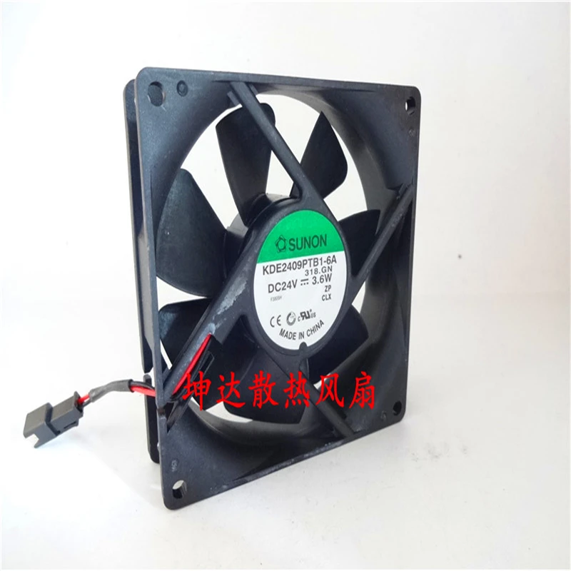 Фото ANS All New Semi CO SUNON KDE2409PTB1 6A 9 см 92*92*25 мм 9225 24V 3 6 W case вентилятор инвертор для сервера|sunon