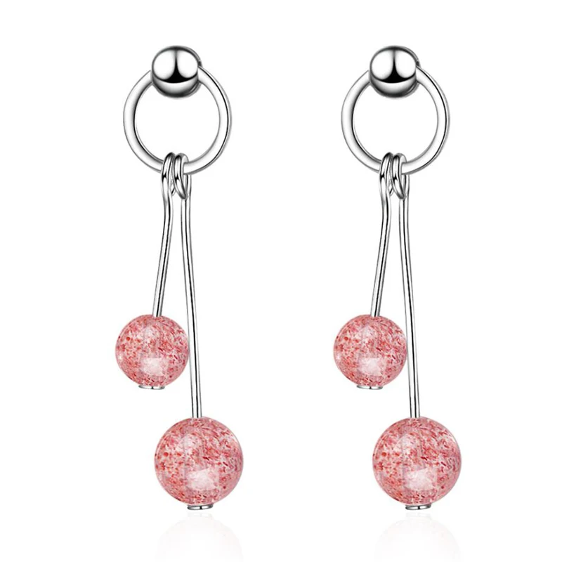KOFSAC Fashion 925 Sterling Silver Earrings For Women Jewelry Charm Pink Crystal Round Earring Valentine's Day Accessories Gifts
KOFSAC Fashion 925 Sterling Silver Earrings For Women Jewelry Charm Pink Crystal Round Earring Valentine's Day Accessories Gifts