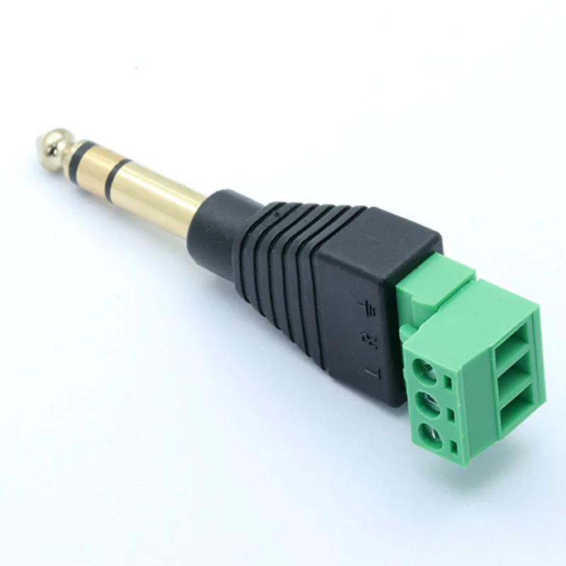 10pc/lot 3pin BalunTerminal block adapter 6.35mm stereo male plug 3 pole solderless plug 6.5 Screw AV balun connector 1/4 inch
10pc/lot 3pin BalunTerminal block adapter 6.35mm stereo male plug 3 pole solderless plug 6.5 Screw AV balun connector 1/4 inch