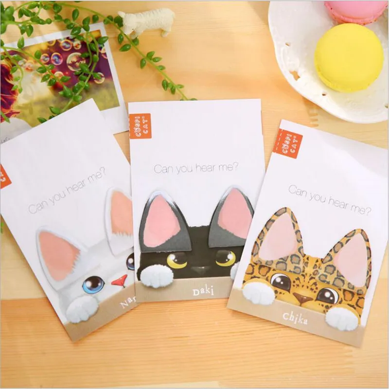 2PCS Sticky Notes Cats Ear Notebook Messager Paper Notepad Memo Cute Kawaii Inexd Sticky Notes Planner Message N Time Note
2PCS Sticky Notes Cats Ear Notebook Messager Paper Notepad Memo Cute Kawaii Inexd Sticky Notes Planner Message N Time Note