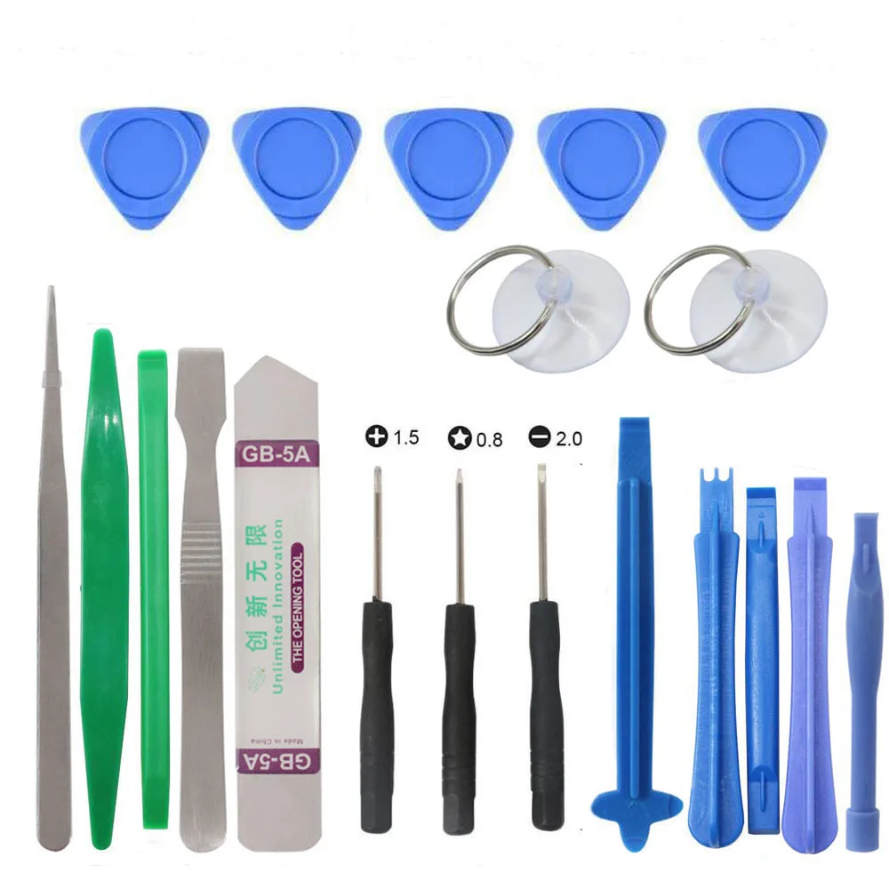 20 in 1 Mobile Phone Repair Tools Kit Spudger Pry Opening Tool Screwdriver Set for iPhone iPad Samsung Cell Phone Hand Tools Set
20 in 1 Mobile Phone Repair Tools Kit Spudger Pry Opening Tool Screwdriver Set for iPhone iPad Samsung Cell Phone Hand Tools Set
