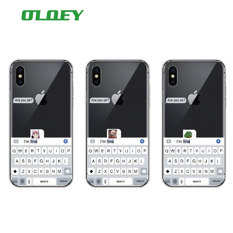 Забавный мем Are You Ok I Am Fine мягкий прозрачный чехол для телефона Fundas Coque iPhone 1112 Pro Max 6