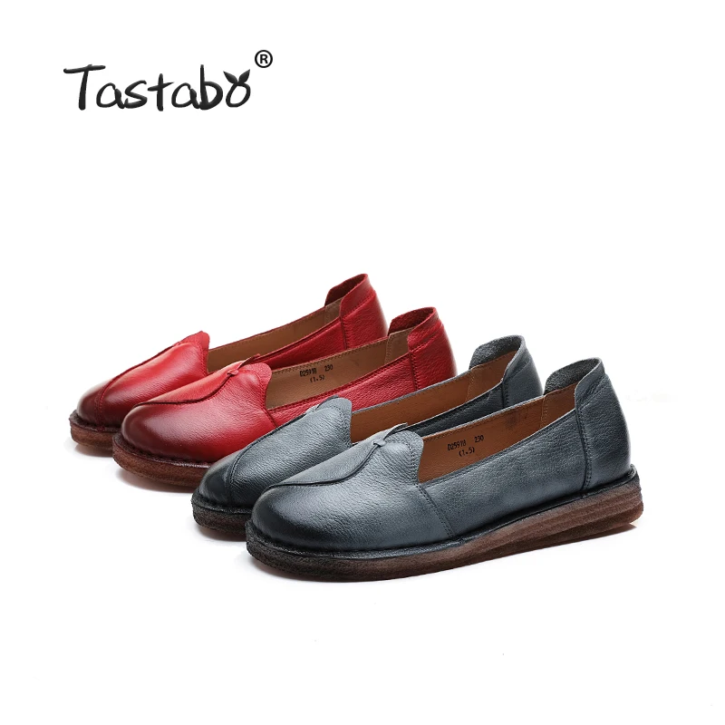 Tastabo 100%Genuine Leather women's shoes Large size flat shoes Simple casual style S2591 Red Gray Soft bottom daily shoes flat
Tastabo 100%Genuine Leather women's shoes Large size flat shoes Simple casual style S2591 Red Gray Soft bottom daily shoes flat
