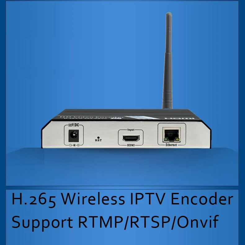 Кодировщик H.265/H.264 wi-fi, беспроводной кодировщик IPTV, HDMI видео энкодер для IPTV вещания с поддержкой RTMP RTSP ONVIF
Кодировщик H.265/H.264 wi-fi, беспроводной кодировщик IPTV, HDMI видео энкодер для IPTV вещания с поддержкой RTMP RTSP ONVIF