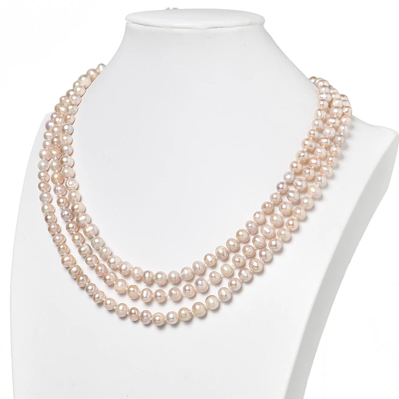 Glossy Luster 8-9m Beads Fresh Water Natural Pearls Making Design Diy Multilayered Necklace 48inch Preferred Gifts H461
Glossy Luster 8-9m Beads Fresh Water Natural Pearls Making Design Diy Multilayered Necklace 48inch Preferred Gifts H461