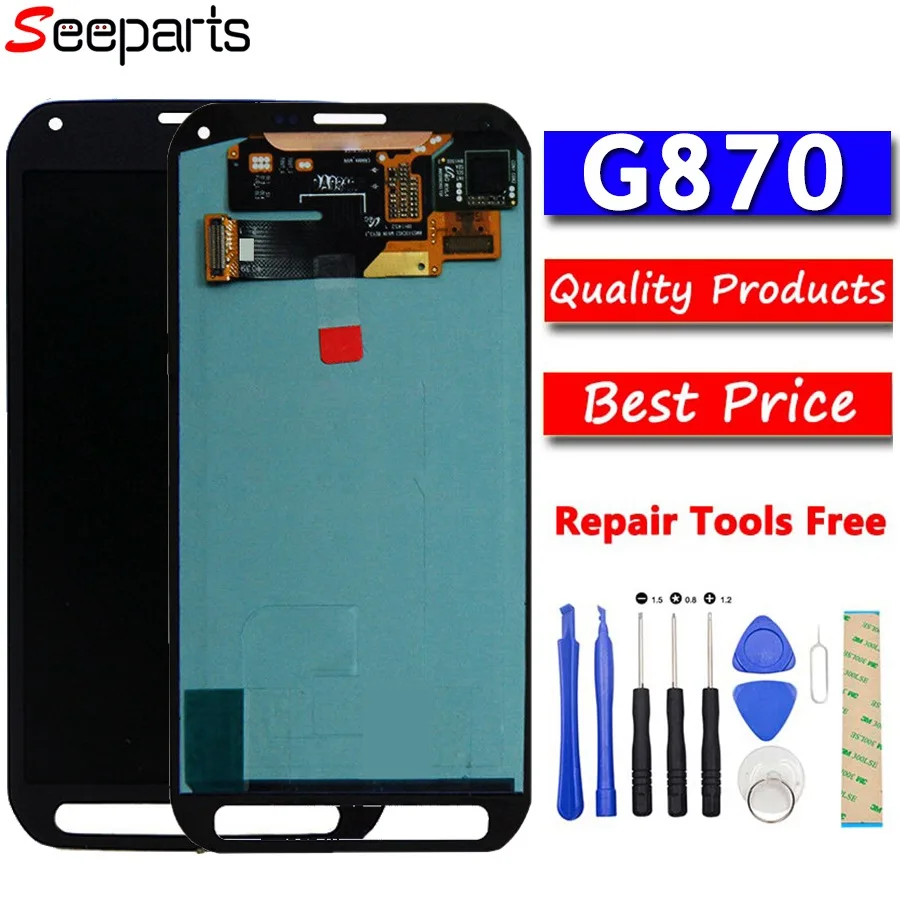 5.1" For SAMSUNG GALAXY G870 LCD S5 Active Display Touch Screen Digitizer Assembly G870 Green Replacement For SAMSUNG G870 LCD
5.1" For SAMSUNG GALAXY G870 LCD S5 Active Display Touch Screen Digitizer Assembly G870 Green Replacement For SAMSUNG G870 LCD