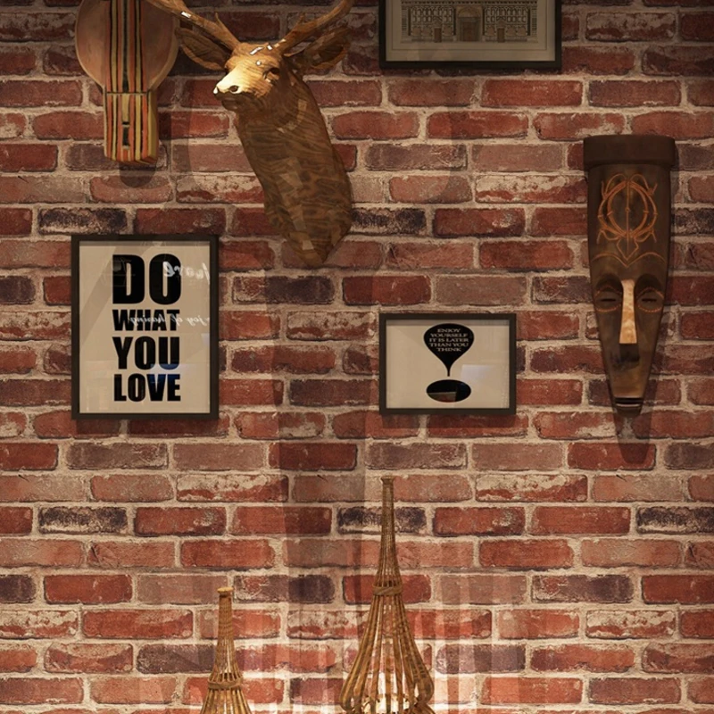 Rustic Vintage 3D Bricks Wallpaper Vinyl PVC Retro Industrial Loft Paper Rolls Red Brown Gray Waterproof Wall Covering
Rustic Vintage 3D Bricks Wallpaper Vinyl PVC Retro Industrial Loft Paper Rolls Red Brown Gray Waterproof Wall Covering