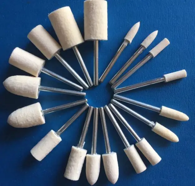 12Pcs Dremel Accessories 2.35mm Shank Wool Polishing Grinding Head Metal Surface Buffing Felt Wheel for Rotary jewelry Tools
12Pcs Dremel Accessories 2.35mm Shank Wool Polishing Grinding Head Metal Surface Buffing Felt Wheel for Rotary jewelry Tools