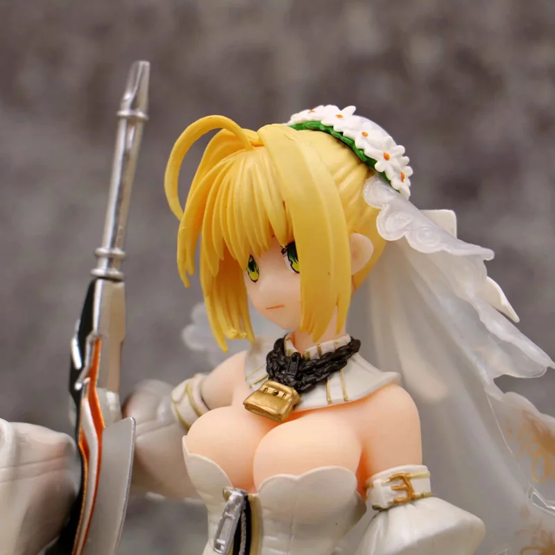 Anime Fate Stay Night Saber Wedding Dress Ver PVC Action Figure Collectible Model doll toy 23cm
Anime Fate Stay Night Saber Wedding Dress Ver PVC Action Figure Collectible Model doll toy 23cm