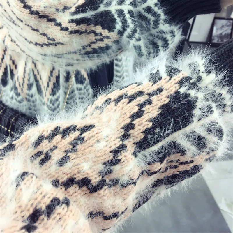 2020 New Hot Autumn and Winter Korean Version Long Geometric Spell Color Loose Wild Knit Cardigan Sweater Fashion Ladies SW024
2020 New Hot Autumn and Winter Korean Version Long Geometric Spell Color Loose Wild Knit Cardigan Sweater Fashion Ladies SW024
