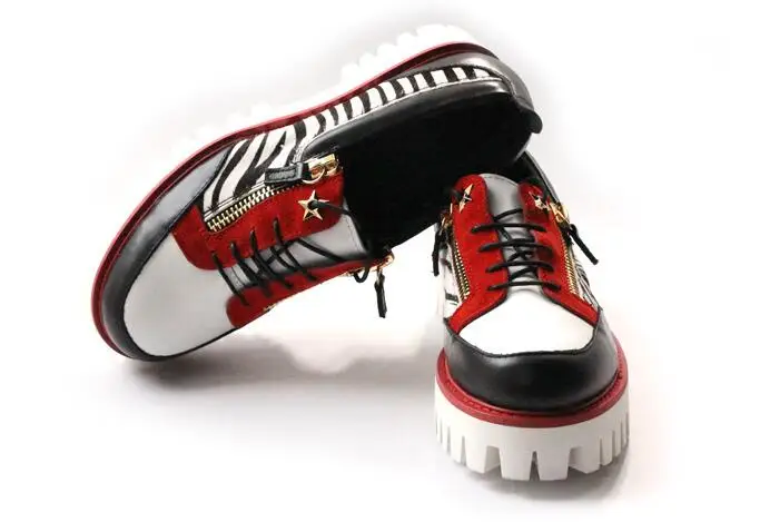 fashion platform men shoes thick bottom mixed color horsehair leopard leather handmade lacing double zipper men free shipping
fashion platform men shoes thick bottom mixed color horsehair leopard leather handmade lacing double zipper men free shipping