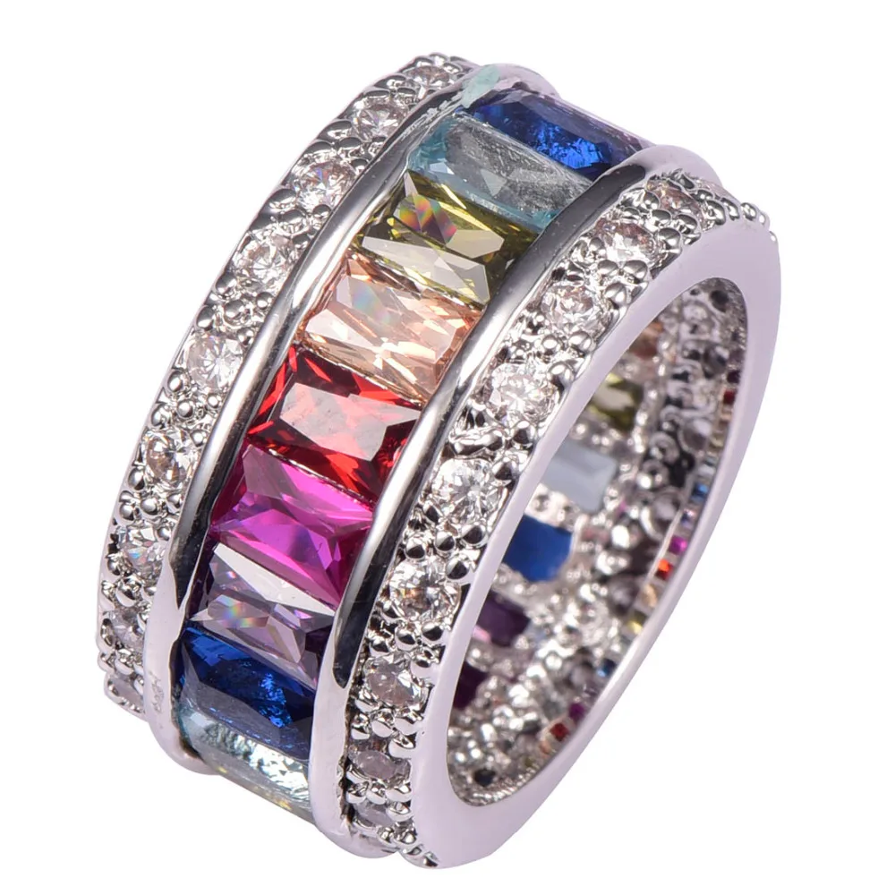 Weinuo Sterling-Silver-Jewelry Multi Colour Crystal Zircon 925 Sterling Silver Jewelry Wholesale Retail Ring for Women Size 6-12
Weinuo Sterling-Silver-Jewelry Multi Colour Crystal Zircon 925 Sterling Silver Jewelry Wholesale Retail Ring for Women Size 6-12