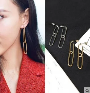 Fashion Simple Personality Safety Pin Earrings Thin Chain Metal Stud Earrings for Women Minimalist Jewelry Oorbellen Geometric
Fashion Simple Personality Safety Pin Earrings Thin Chain Metal Stud Earrings for Women Minimalist Jewelry Oorbellen Geometric