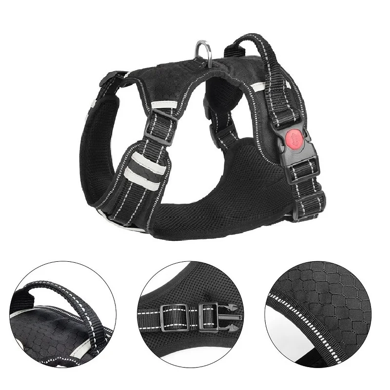 Pet Products For Large Dog Harness Reflective Dogs Training Vest Medium Big Dogs Adjustable Outdoor Protective Harness
Pet Products For Large Dog Harness Reflective Dogs Training Vest Medium Big Dogs Adjustable Outdoor Protective Harness